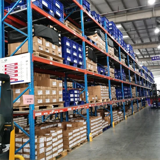 Montanti e travi per rack di stoccaggio per pallet in acciaio Q235 per stoccaggio di magazzino per attrezzature logistiche